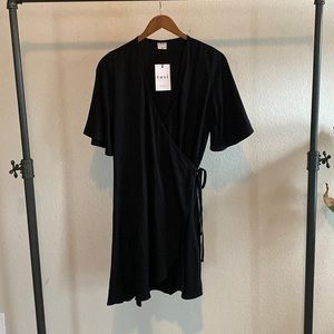 Wilder Wrap Dress - Eucalyptus Tencel